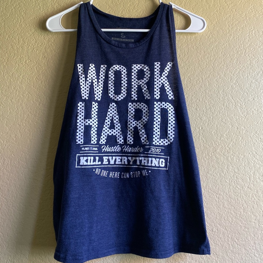 Flag Nor Fail Work Harder Tank